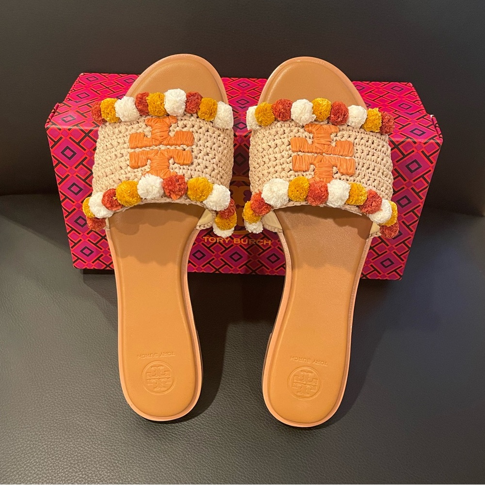 Tory Burch Everly Slide Raffia - Picture 3 of 8